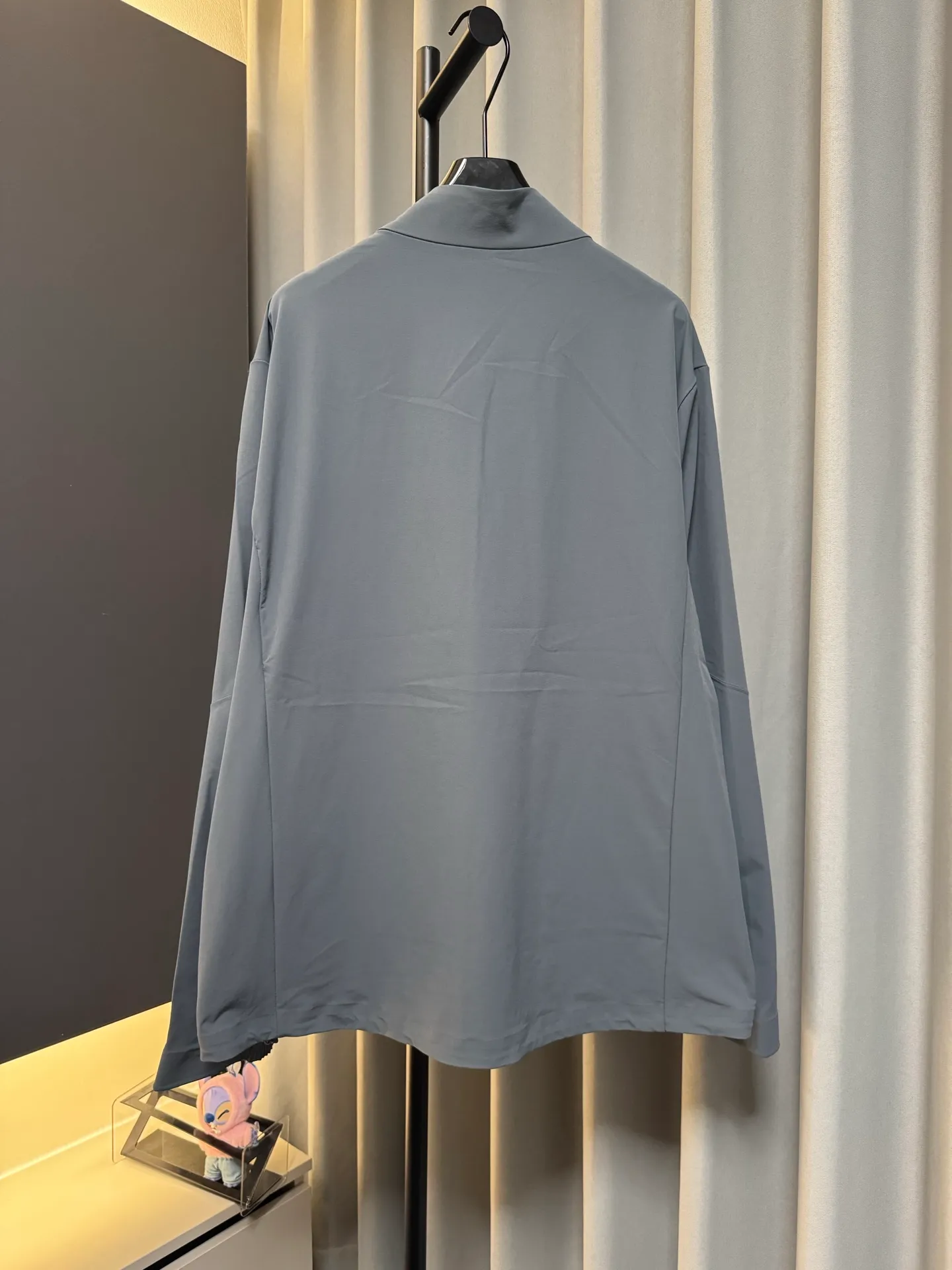 [Premium replica] KOLON SPORT/Kelon 26Fw TECHSHELL 3L soft shell jacket, stretch thin jacket (grey blue), originally purchased from KF, exclusive customization, custom dyed fabric, light and breathable, windproof and water repellent, hand pockets, taped inside, comfortable and not stuffy, look for the correct version Size: m/l/xl/2xl/3xl/4xl